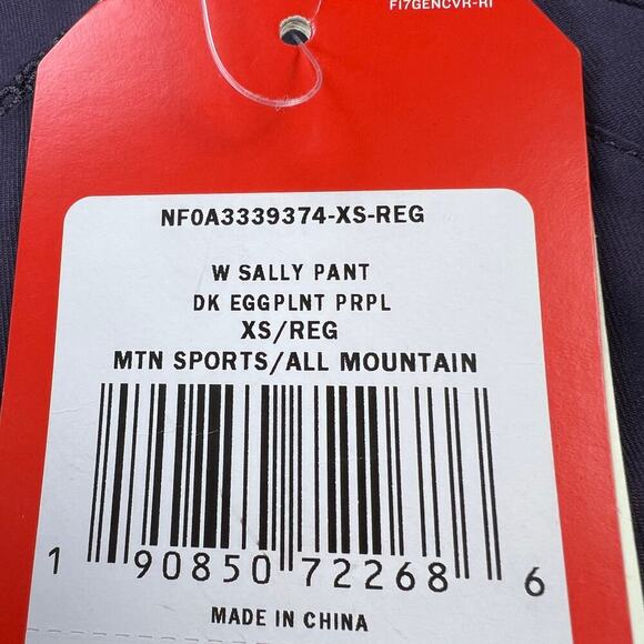 The North Face Dryvent Sally Snow Ski Pant Eggplant Purple NEW Size XS - Picture 7 of 16